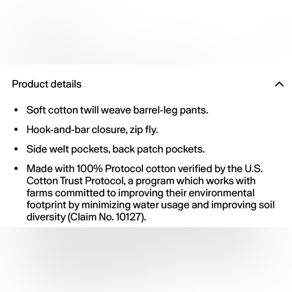 GAP Mid Rise Twill Barrel Pants Black Moss Green - Picture 4 of 13